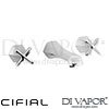 Cifial 31110HC Hexa Wall-Mounted Washbasin Mixer 3F Spare Parts